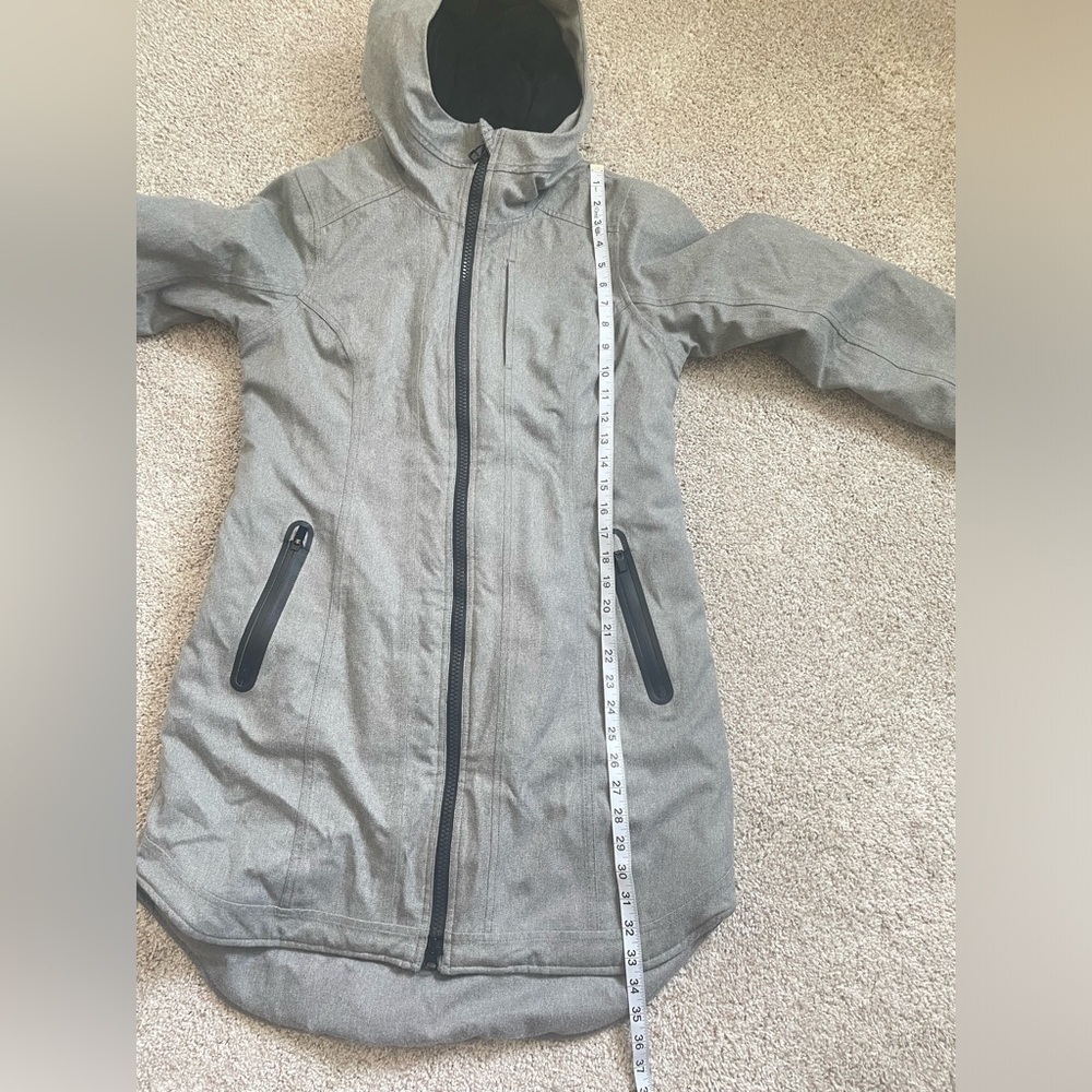 Athleta Cascades Parka Jacket winter coat size small great condition Grey - Picture 13 of 13